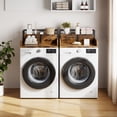 thumbnail image 5 of 2-Tier Washer Dryer Countertop Single with Shelf and Drawer, Laundry Topper with Edge and Non-Slip Pad for Laundry Hamper Counter Storage, 5 of 9