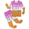 thumbnail image 4 of Ludearly Outfits For Girls Ice Print Long Sleeve Pajama Set Sleepwear For Kids Loungewear Home Sweet Girl Clothes, 4 of 4