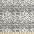 thumbnail image 1 of Traditional Fabric by the Yard, Aboriginal Patterns Ethnic Australian Motifs with Dotted Elements, Upholstery Fabric for Dining Chairs Home Decor Accents, Dark Grey and Eggshell by Ambesonne, 1 of 4