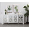 thumbnail image 3 of Elegant Decor Modern 72" 4-Door Wood Accent Sideboard in White, 3 of 11
