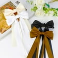 thumbnail image 7 of 4PCS Hair Bows for Women Girls Silky Bow Hair Ribbon Clips with Long Tail Alligator Metal Clips Hair Bows, 7 of 7