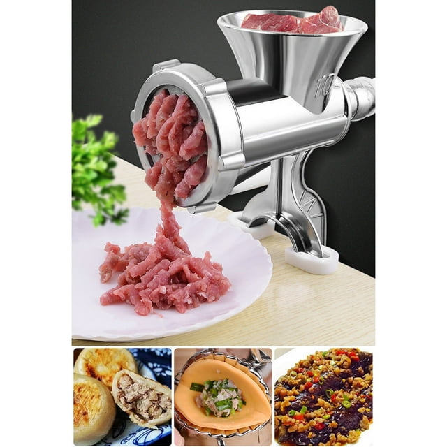 Nilvkv Home Made Sausage Filling and Sausage Making Machine Manual Chili Powder Grinder Meat Grinder Small Hand Cranked Machine