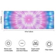 thumbnail image 3 of Colorful Tie Dye Mandala Pattern Bathroom Rugs Mat,Non Slip Microfiber Bathroom Rug,Rubber Backing,Soft Bathroom Mats for Bathroom Floor,Tub and Shower,47x17in(120x43cm), 3 of 5