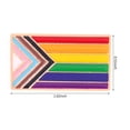 thumbnail image 7 of Rainbow Pride Flag Pin LGBTQ Transgender Flag Enamel Pin - Lapel or Fabric Pin Gay Lesbian Pride Flag Rectangle Pin, 7 of 7