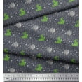 thumbnail image 3 of Soimoi Rayon Fabric Geometric Shapes,Crocodile & Rhinoceros Kids Printed Fabric 1 Yard 42 Inch Wide, 3 of 3