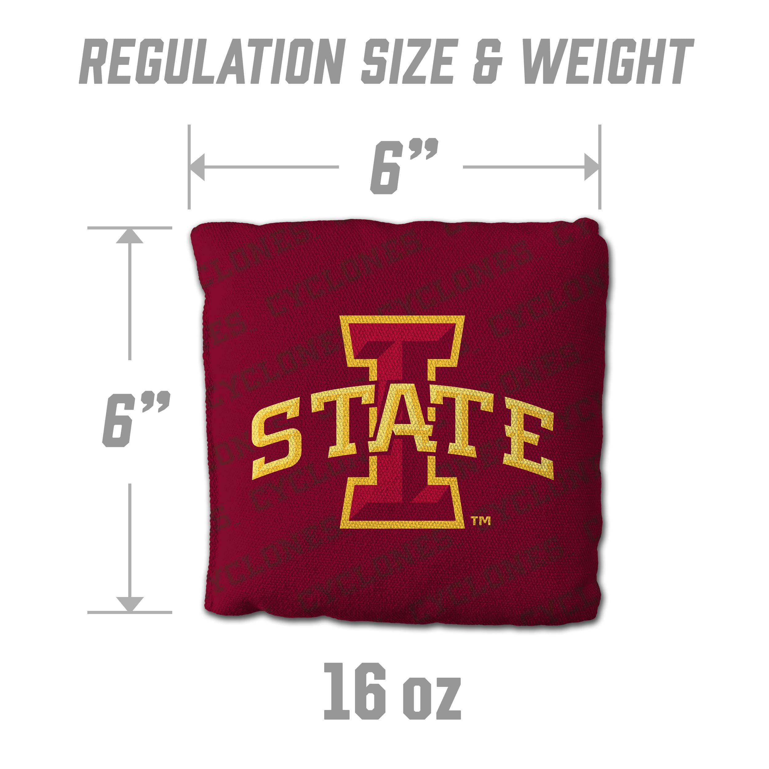 NCAA Iowa State Cyclones Cornhole Bags - 4PK - Maroon