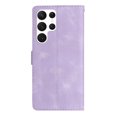 thumbnail image 2 of SaniMore Wallet Case for Samsung Galaxy S23 Ultra 6.8" 2023, PU Leather Embossed Flower Shockproof [Card Slots + Cash Pocket + Removeable Wrist Strap] Kickstand Full Protective Business Shell, Purple, 2 of 11