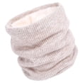 thumbnail image 1 of UPOUART 1Pack Creative Double-Layer Scarf Winter Neck Gaiter for Women Beige, 1 of 4