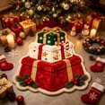 thumbnail image 2 of KKOUHVY Christmas Door Rug, Non-slipped & Absorbent Christmas Door Mat, Soft Cozy Xmas Front Door Rug for Holiday Indoor Entryway, 32x16 inch, 2 of 6