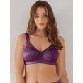 thumbnail image 2 of Bra Deyllo para mujer, cobertura total, talla grande, minimizador, color morado, 2 of 8