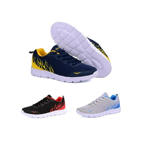 Mesh Men Sneakers - Men's Mesh Sneakers Casual Sport Athletic Running Breathable Summer Sport Shoes