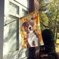 thumbnail image 2 of Red Staffie Bull Terrier Fall Flag Canvas House Size, 2 of 4