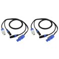 thumbnail image 1 of 2X High Quality Powercon 3-Pin XLR Combo Cable 1m DMX512 Power Con Cable for Stage Lighting Led Screen, 1 of 5