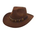 thumbnail image 2 of Men's Cowboy Hats Coffee Hats Women Classic Hat Country Outfits for Men M, 2 of 3