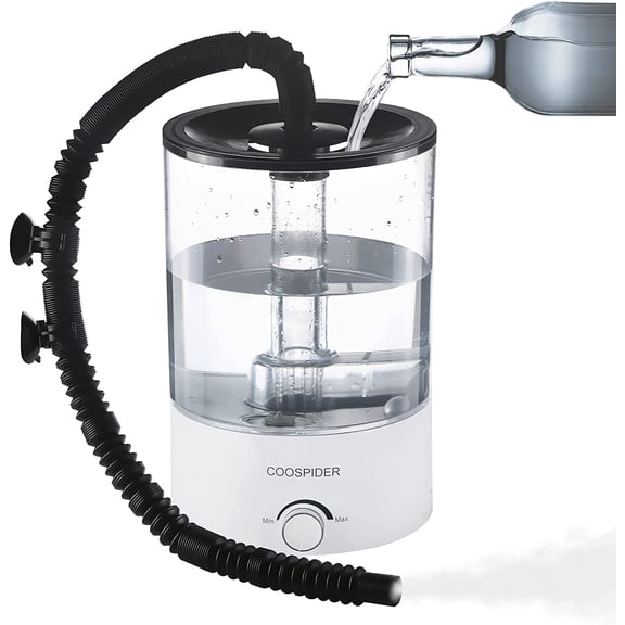 Coospider Top Fill Reptile Fogger Terrariums Humidifier Fog Machine Mister 4.2L Large Size Perfect for Various Reptiles/Amphibians/Herps/Paludarium/Vivarium