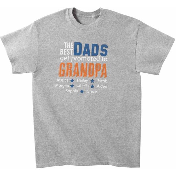 Download Personalized Get Promoted To Grandpa T Shirt Walmart Com Walmart Com