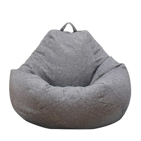 ODOMY Bean Bag Sofa Chairs Cover Classic Lazy Lounger Bean Bag Storage Chair for Adults Children