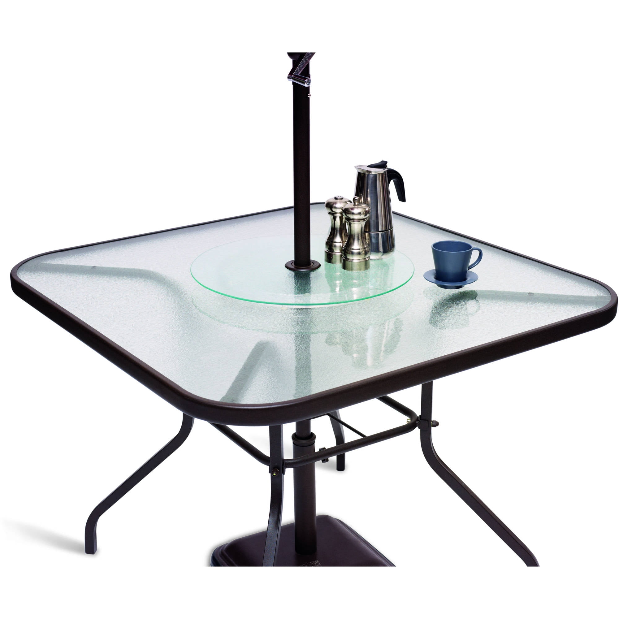 Mainstays Clear Glass Patio Lazy Susan 1 Each Walmart Com Walmart Com