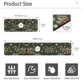 thumbnail image 3 of Yayeee Faucet Mat for Kitchen Sink 30" Diatomite Long Splash Guard Pad, Green Christmas Holly, 3 of 7