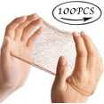 thumbnail image 2 of GHSDFBB Hair Nets Invisible Elastic Edge Mesh 20 Inches 50cm (Pack of 100PCS Bulk Packing Brown), 2 of 7