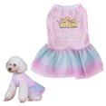 thumbnail image 1 of Pet chaleco vestido perro tres capas malla mullido vestido perro niña mascota vestido MFZFUKR xs, 1 of 6