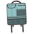 thumbnail image 2 of Protector de asiento trasero de coche, almacenamiento para viajes, alfombrilla resistente de cuero PU para patadas de coche. azul, 2 of 7