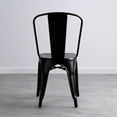 thumbnail image 3 of Heavenly Collection Black Metal Dining Chairs – Set of 4, Modern & Durable for Kitchen or Dining Room, 3 of 9