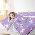 thumbnail image 3 of Metsweet Magic Horse Full Size Bedding Sets 7 Pieces, Cute Floral Rainbow Butterfly Full Size Bed in a Bag, 3 of 6