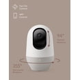 thumbnail image 4 of Nooie Monitor de bebé con tarjeta SD, monitor de bebé con cámara 360, WiFi Baby Cam con aplicación de teléfono, seguimiento de movimiento AI y detección de sonido, audio bidireccional de visión noctur, 4 of 5