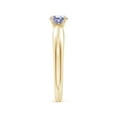 thumbnail image 3 of Angara Natural 0.5 Ct. Tanzanite Solitaire Ring in 14K Yellow Gold for Women (Ring Size: 12), 3 of 9