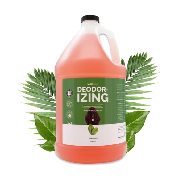 Champú para perros Bark2Basics, desodorizante, neutralizador de olores, 3,78 L