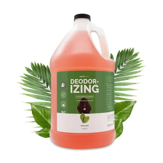 Champú para perros Bark2Basics, desodorizante, neutralizador de olores, 3,78 L