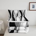 thumbnail image 5 of Erosebridal Geometric Lines Queen Comforter Set,Minimalist Striped Comforter Sets Queen,Reversible,3-Piece,1 Comforter and 2 Pillowcases, 5 of 7