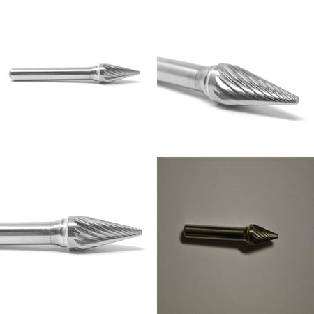 

Highly Efficient Durable Carbide Burr Die Grinder Bit SM-4 for Maximum Productivity - Powerful and Precision Grinding Tool with 1/4” Shank Ideal for Achieving Accurate Results in 3/8” x