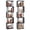Black, variant on Costway 2 PCS S-Shaped Bookshelf 5-Tier Geometric Bookcase Corner Display Shelf for Home Black