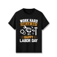 thumbnail image 1 of Men'S Casual Short Sleeve Graphic T-Shirt - "Work Hard, Dream Big" Labor Print with Tools & Gear Design, Soft, Round Neck, Regular Fit, Summer Essential for Men, 1 of 6