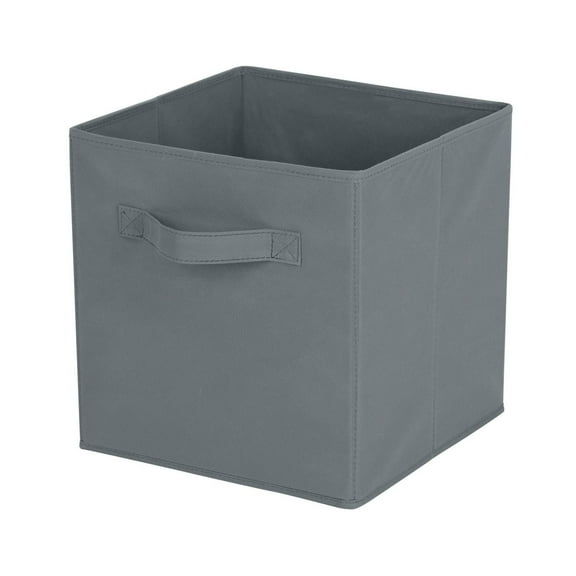 Mainstays panier de rangement en forme de cube, pliable, organisation de la maison, les principaux matériaux sont du tissu non usé et du papier cartonné, parfait pour la crèche, la salle de jeux, etc.