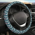 thumbnail image 4 of Cauagu Lilies Flowers Print Car Steering Wheel Cover - Universal Car Accessory for Diverse Cars for Steering Wheel with a Diameter of 14.5"-15", 4 of 7