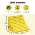 thumbnail image 4 of Yescom Cales de Roue Robustes 2 Pack pour Roues de Moins de 50 Pouces Pneus pour Véhicule Récréatif Camion Voiture Bateau Jaune, 4 of 9