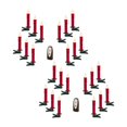 thumbnail image 5 of Set of Twentyfour Red LED Flameless Christmas Tree Clip On Candles, 5 of 7