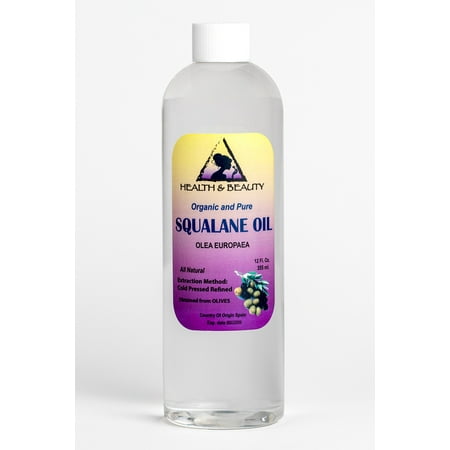 Squalane oil organic olive-derived anti-aging moisturizer cold press pure 24 oz