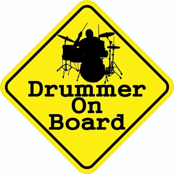 5in x 5in Drummer On Board Magnet