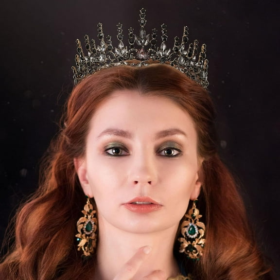 Black Tiara   Black Baroque Crown