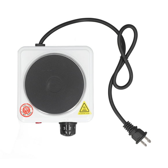 Mini estufa eléctrica 500 W multifuncional temperatura ajustable pequeña placa caliente calentador de encimera de cocina para leche agua café té enchufe de EE. UU. 110 V tipo 2