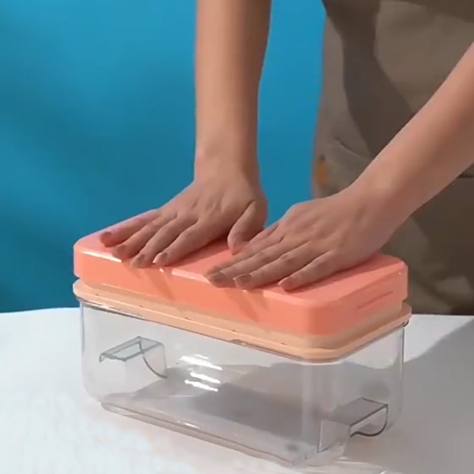 LSLJS Kitchen GadGets Ice Tray Silicone Ice Box Ice Cubes Household Ice Maker Refrigerator Freezer Ice Cubes Box for Kitchen Home on Clearance