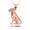 Rose, variant on Solid Gold Labrador Retriever Pet Dog Pendant Necklace(10K Yellow Gold, Pendant with 16" chain)
