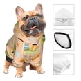 thumbnail image 3 of Fotbe Scandinavian Style Hygge Sudadera con Estampado para Perros Pequeños – Suéter con Capucha para Mascotas, Tela Suave de Forro Polar con Bolsillo-XX-Large, 3 of 7