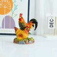 thumbnail image 2 of Estatua de resina para decoración de jardín con forma de gallo y gallina, 7,5 cm, 2 of 2