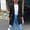 Black, variant on Womens Casual Blazers Open Front Long Sleeve Notch Lape Lightweight Suit Business Cardigan Jackets Fitted Blazers Chaquetas De Mujer Elegantes Womens Suit Jacket Blue S