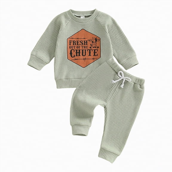 Futezty Toddler Boys Girls Clothes Fall Winter Outfit Sets, Baby Outfits 1T 2T 3T 4T 5T 6T 2Pcs Set
